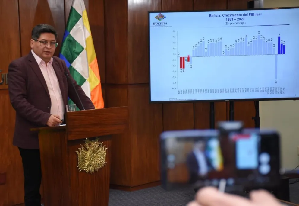 El ministro de Economía y Finanzas Públicas, Marcelo Montenegro. Foto: APG