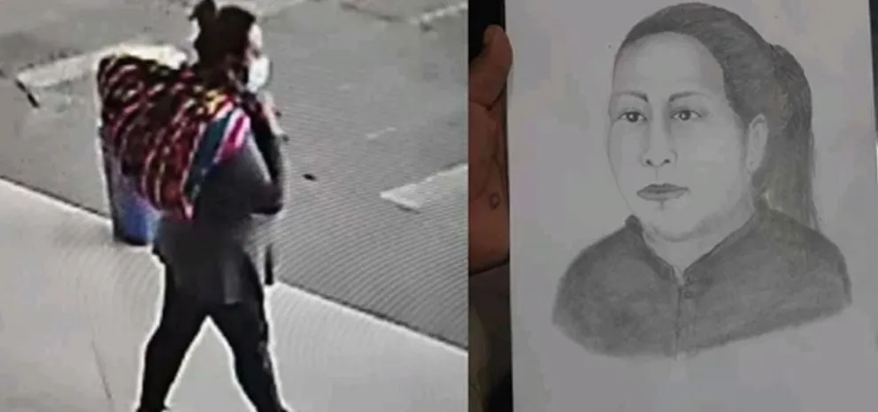 La mujer que raptó al bebé Alex en 2022. Foto: Fiscalía General del Estado