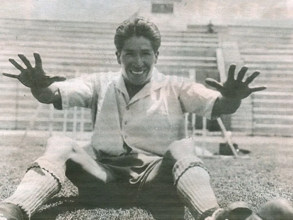 El "Maestro" Ugarte, el máximo anotador y con más presencias de Bolivia en la Copa América. Foto Historia del Fútbol Boliviano