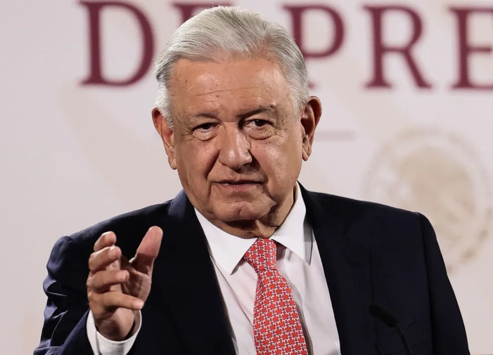 El presidente de México, Andrés Manuel López Obrador,  durante su conferencia de prensa matutina Foto: EFE
