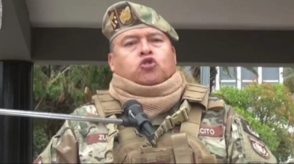 Foto de archivo de Zúñiga, quien fue destituido como comandante del Ejército. 