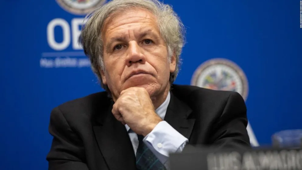 El secretario general de la OEA, Luis Almagro, en una asamblea. FOTO: ABI