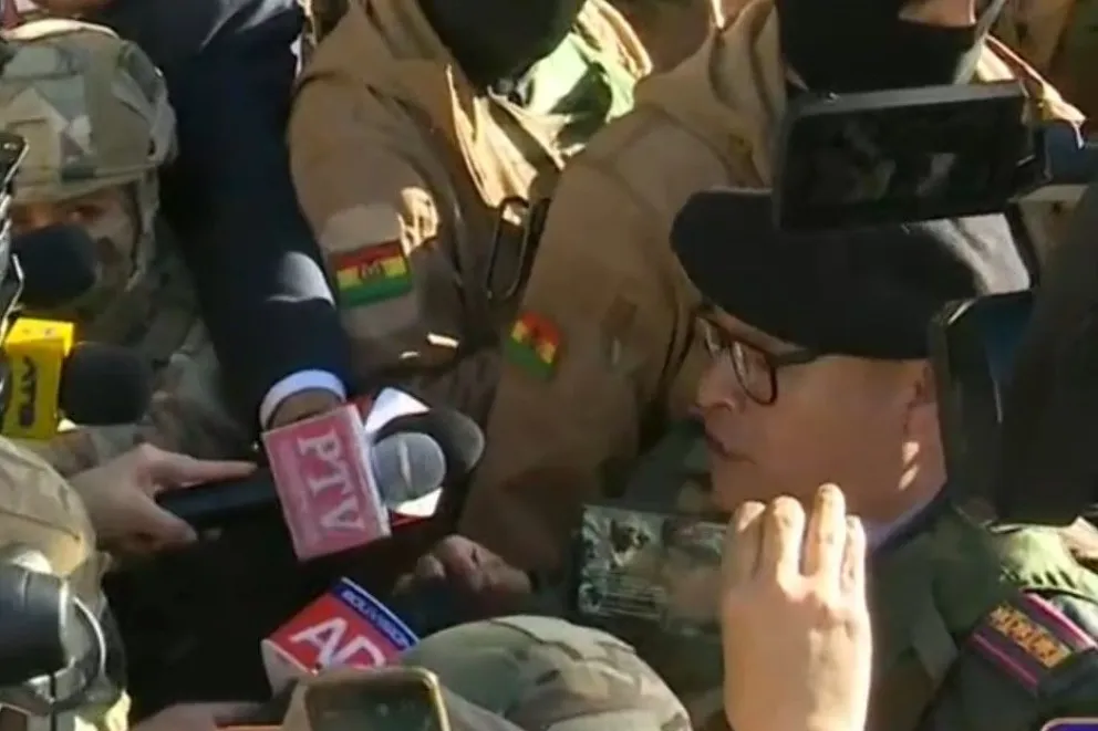 Juan José Zúñiga, comandante del Ejército. Foto: Captura