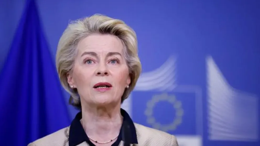 La presidenta de la Unión Europea, Ursula von der Leyen. Foto: Heraldo