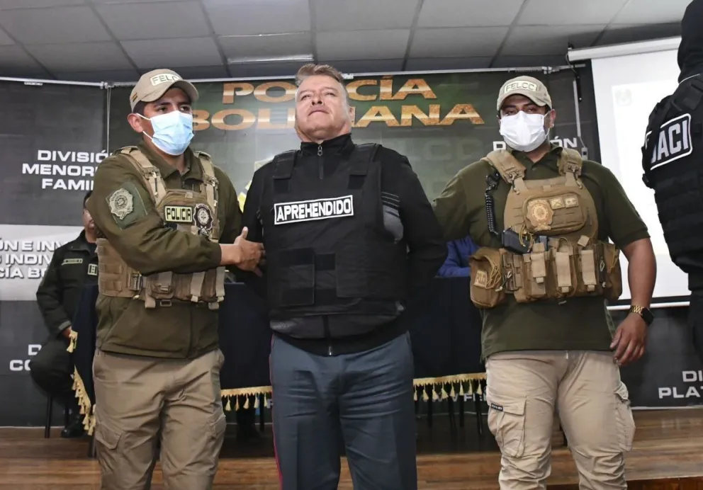 Juan José Zúñiga, excomandante del Ejército, aprehendido. Foto: APG.