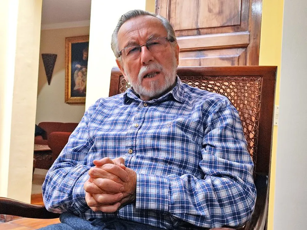 Juan Del Granado, exalcalde de La Paz e integrante de la comisión de Juristas Independientes, en entrevista con Visión 360. Foto: Paulo Lizárraga A. 