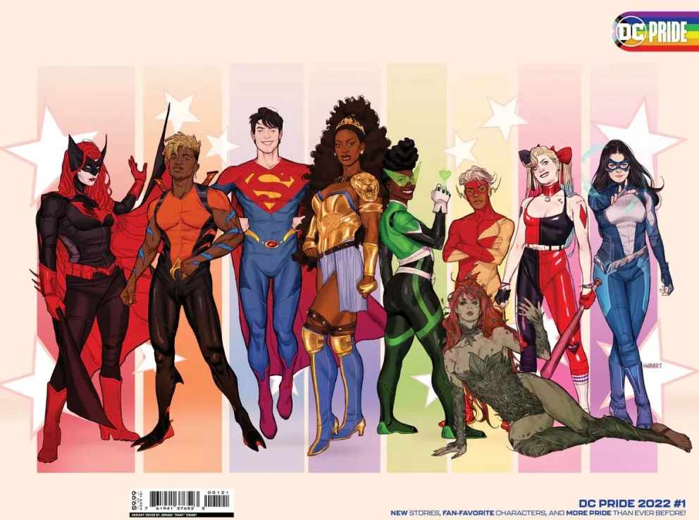 Portada de un número especial de DC con personajes LGTBQ+.  FOTO: DC