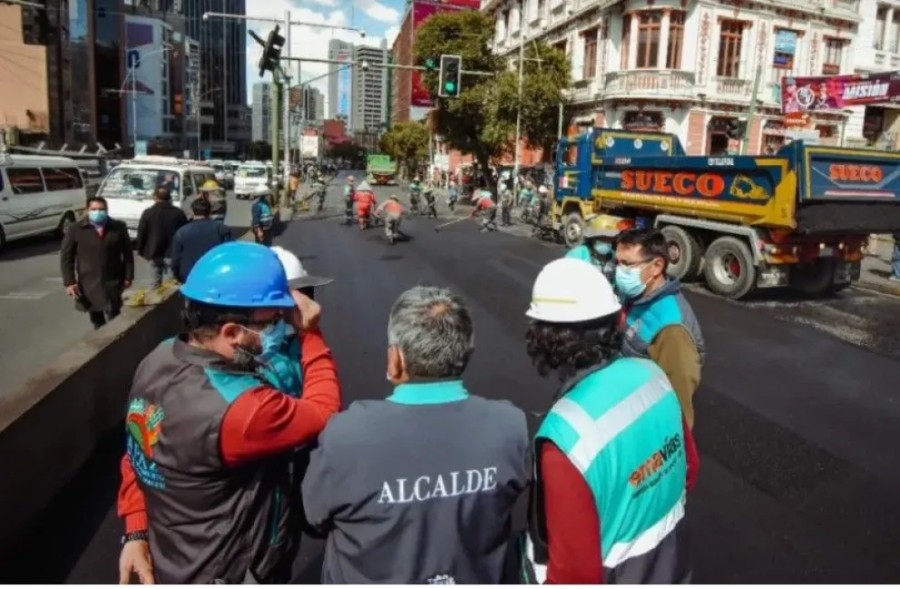 El alcalde de La Paz, Iván Arias, confirmó la destitución del Gerente de Emavías. Foto: AMUN