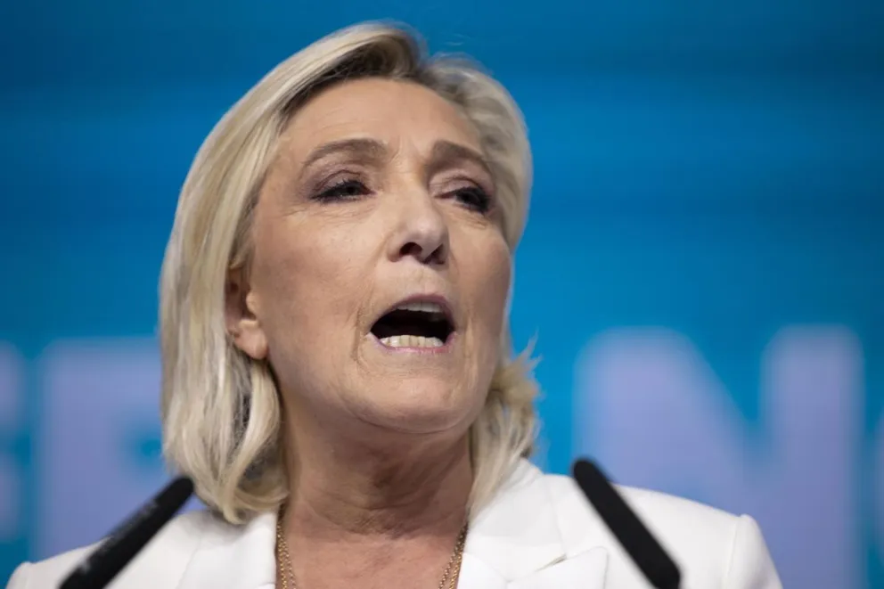 La líder de la extrema derecha francesa, Marine Le Pen. Foto: EFE