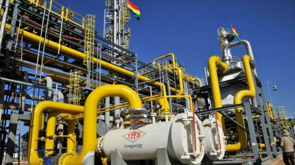 Instalaciones para la producción de gas de YPFB. Foto: Ministerio de Hidrocarburos