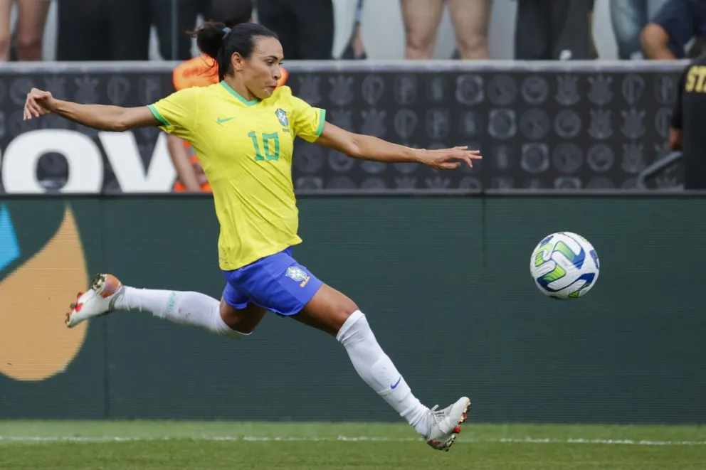 Marta, la leyenda del fútbol mundial, estará nuevamente en los Juegos Olímpicos. Foto EFE