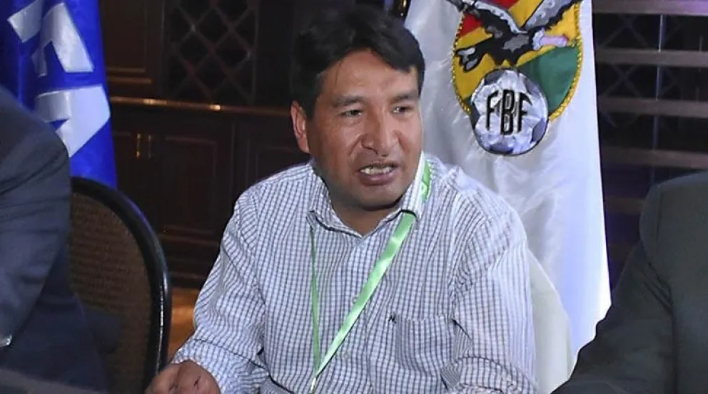 Edwin Callapino, vicepresidente de la FBF, salió al paso en la jornada de hoy. Foto APG