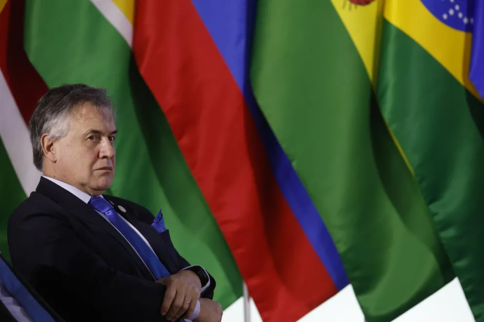 El ministro de Relaciones Exteriores de Uruguay, Omar Paganini, en la reunión previa a la cumbre de jefes de Estado del Mercosur. Foto: EFE