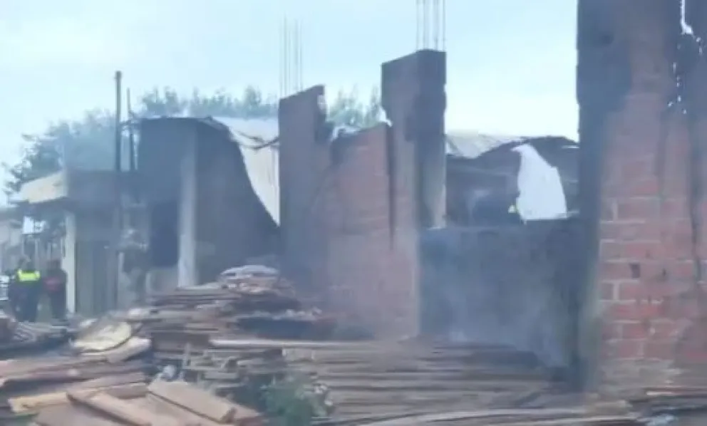 La parte exterior de la barraca. Foto: Captura de video