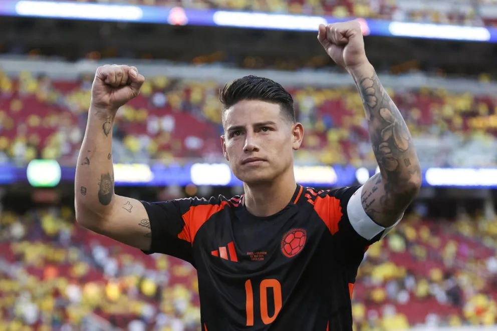 James Rodríguez, mediocampista de la Selección colombiana de fútbol. Foto: EFE