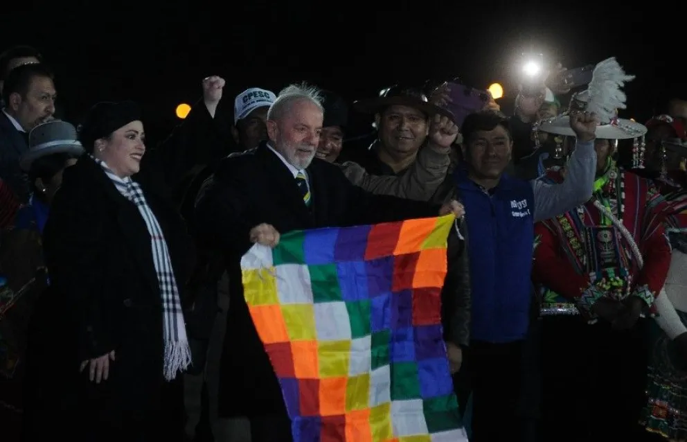 El presidente de Brasil, Luiz Inácio Lula da Silva, en Santa Cruz. Foto: APG