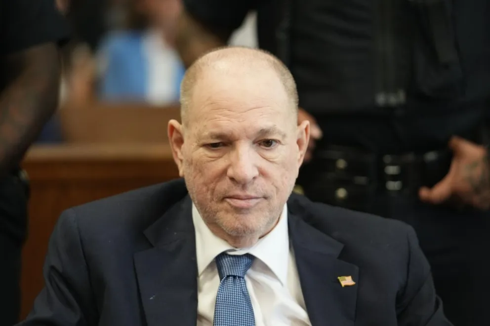 El exproductor de cine Harvey Weinstein durante su comparecencia este martes ante el Tribunal Penal de Manhattan. Foto: EFE