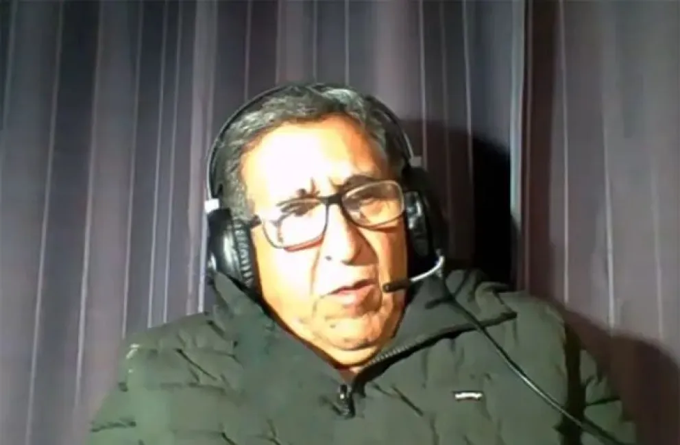 El general en servicio pasivo, Tomás Peña y Lillo, cuando declaró a los medios de prensa desde la clandestinidad. Foto: Captura