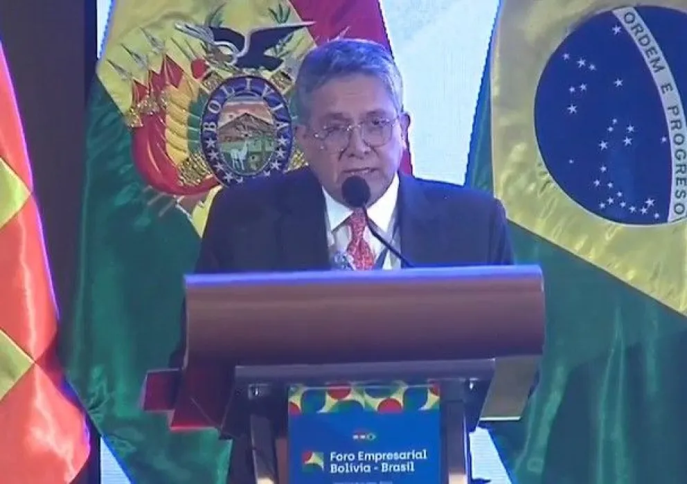 El presidente de la Confederación de Empresarios Privados de Bolivia (CEPB), Giovanni Ortuño. Captura