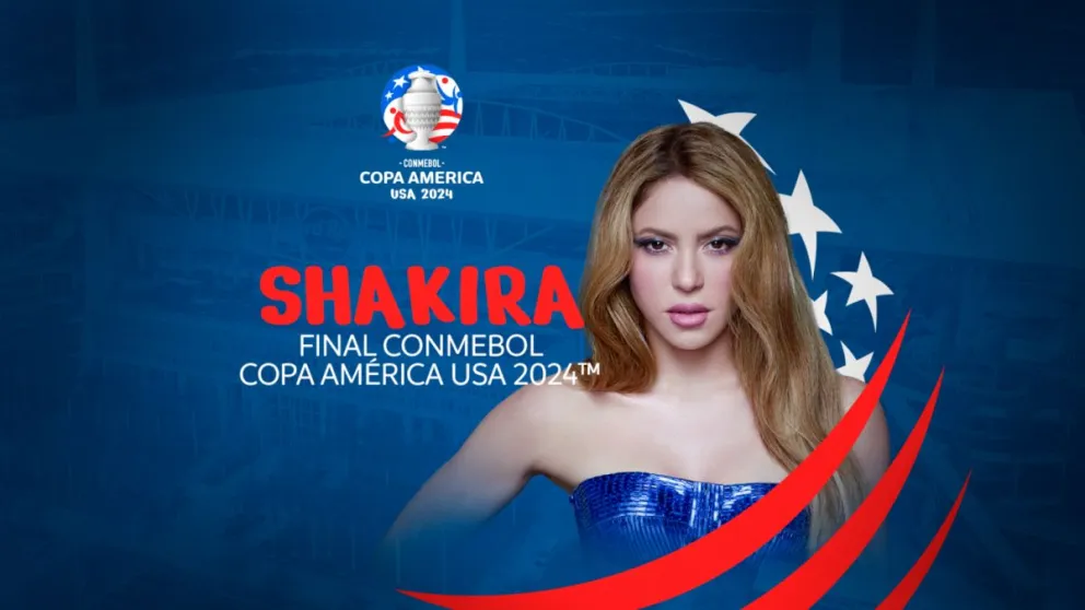 El afiche de la Conmebol con Shakira, estará en la final de la Copa América. Conmebol