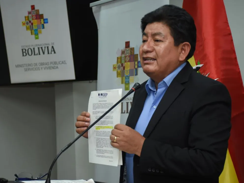 Edgar Montaño durante su declaración de este jueves. Foto: APG