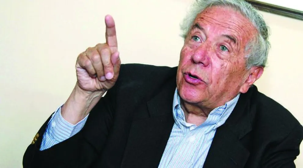 Flavio Machicado Saravia en una entrevista.  FOTO: Página Siete