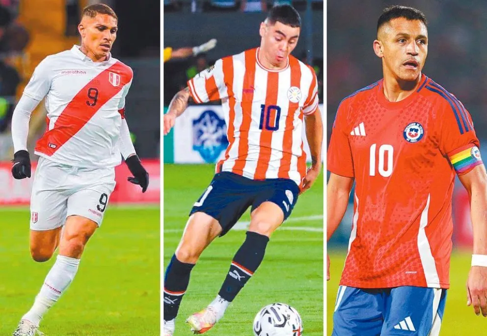 Guerrero, Almirón y Sánchez quedaron en deuda con sus respectivas hinchadas. Foto:Conmebol y EFE