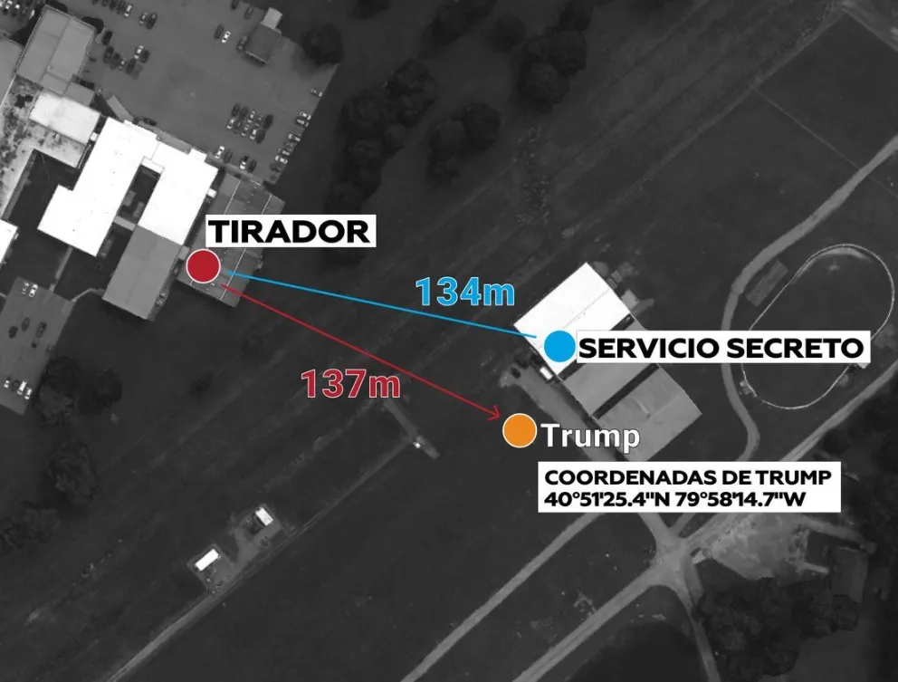 El gráfico del ataque que publicó el productor. Foto: Luke Wines