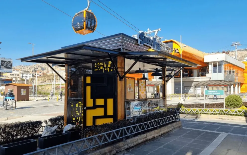 Una de las estaciones de la Línea Amarilla de Mi Teleférico. Foto: Archivo