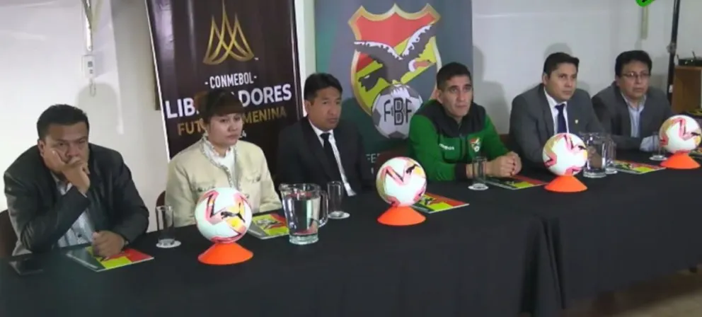 Los dirigentes durante la presentación del torneo. Foto: Captura de pantalla.