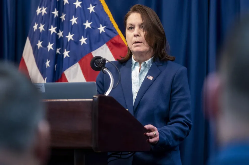La directora del Servicio Secreto de Estados Unidos, Kimberly Cheatle, en una foto de archivo.  Foto: EFE
