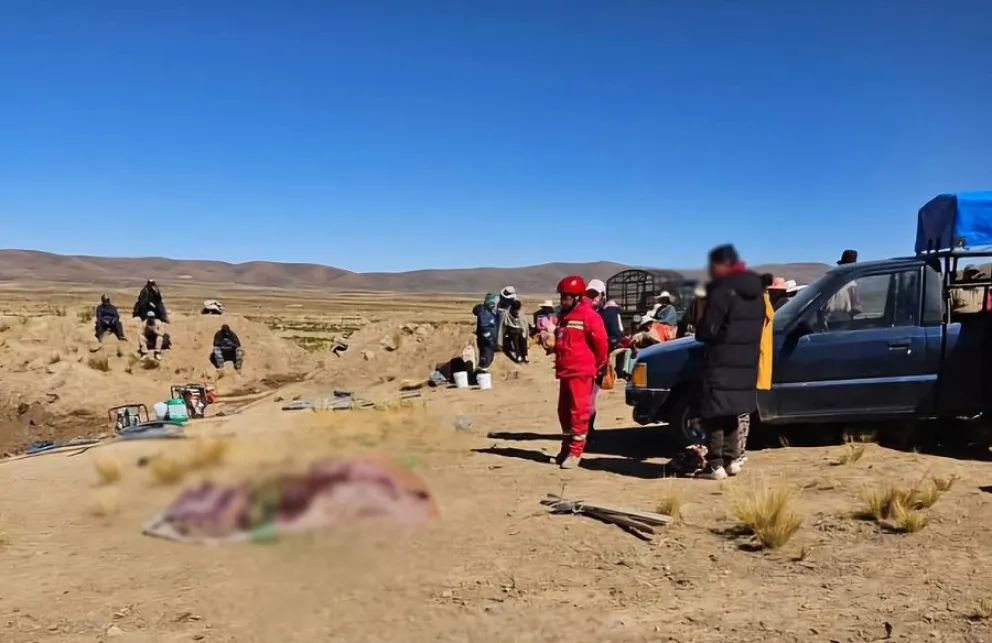 Imagen ilustrativa. El cuerpo de un hombre fue hallado quemado en la Marka Lagunillas, Oruro. Foto: Policía Boliviana. 