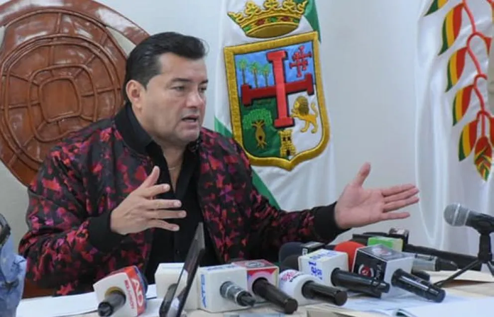 El alcalde de la ciudad de Santa Cruz, Jhonny Fernández. Foto: La voz de Tarija