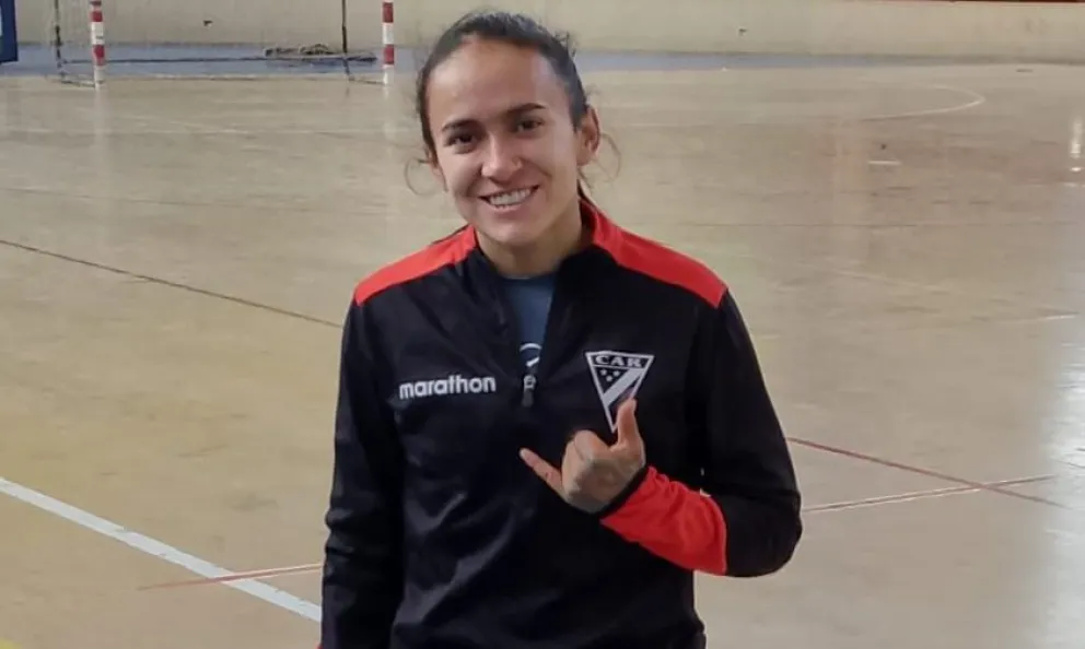 María Cristina Galvez, una de la mejores jugadoras de futsal del país. Foto Jhony Mollinedo