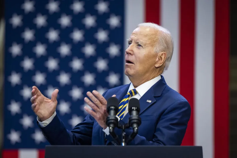El presidente estadounidense, Joe Biden, en una conferencia anterior. Foto: EFE