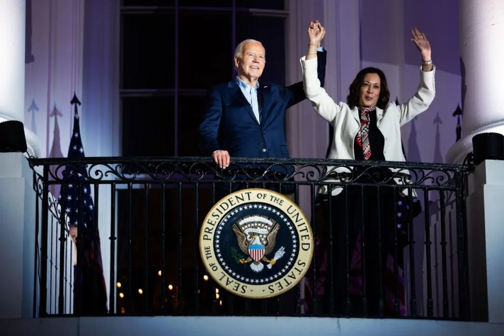 Foto de archivo del presidente de Estados Unidos, Joe Biden, junto a la vicepresidenta, Kamala Harris. Foto: EFE