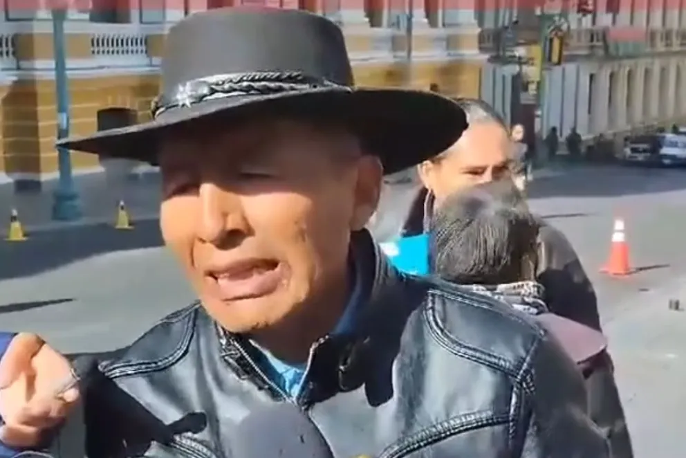 El exejecutivo de la Csutcb, Adalberto Ticona. Foto: Captura de video