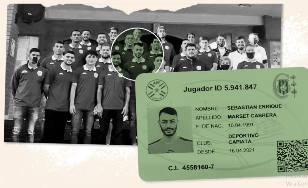 Sebastián Marset con su equipo de balón pie. Foto: washingtonpost.com