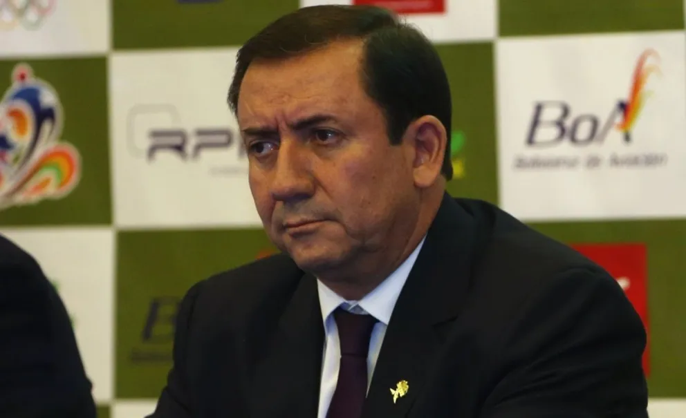 Marco Arze, presidente del Comité Olímpico Boliviano. Foto: EFE.