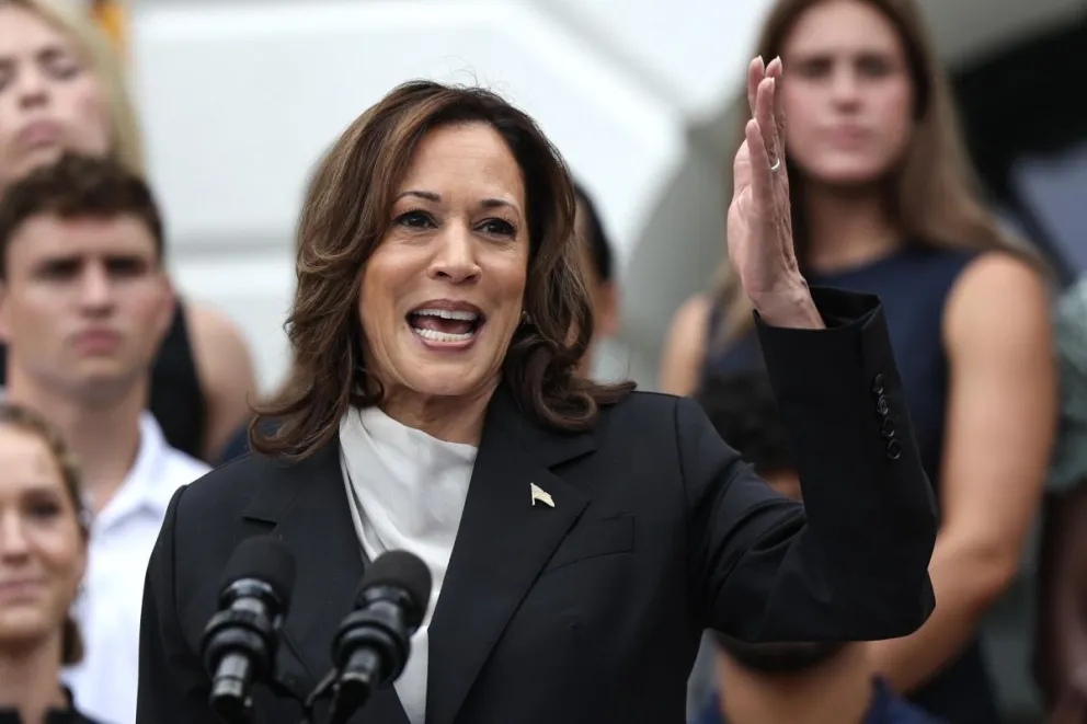 La vicepresidenta estadounidense, Kamala Harris. Foto: EFE