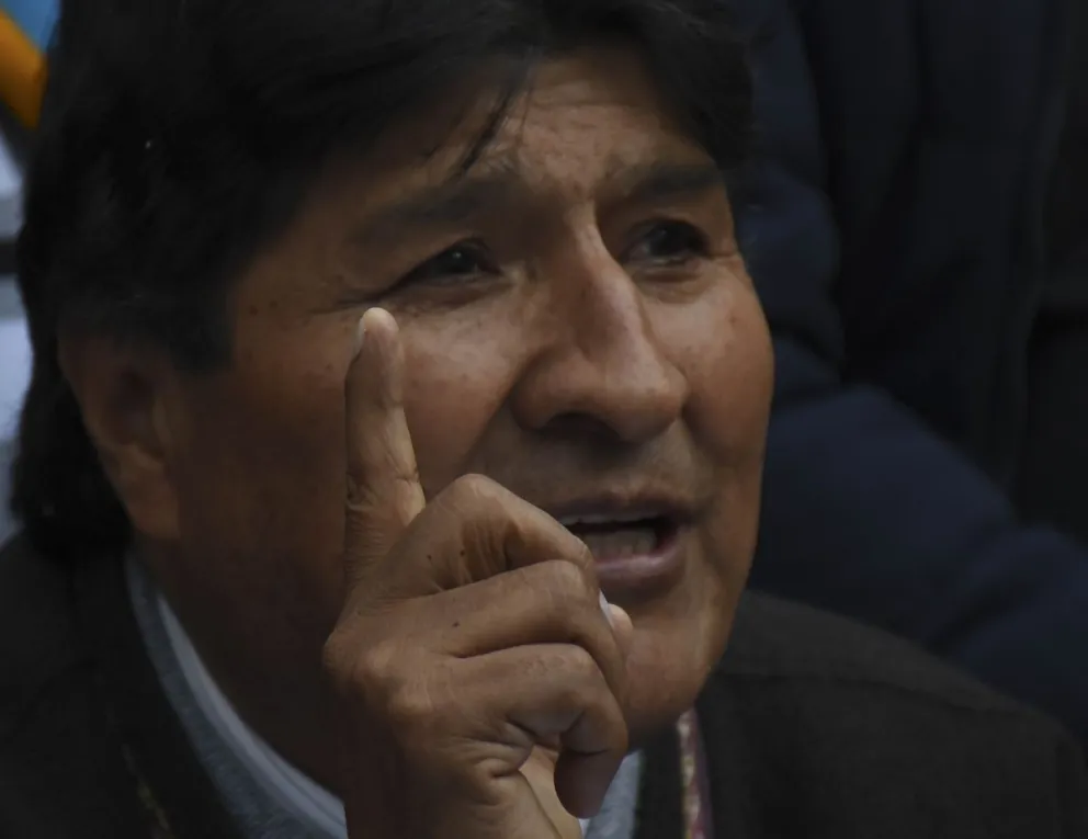 Morales, después de la cumbre de partidos, en julio de 2024. Foto: APG 