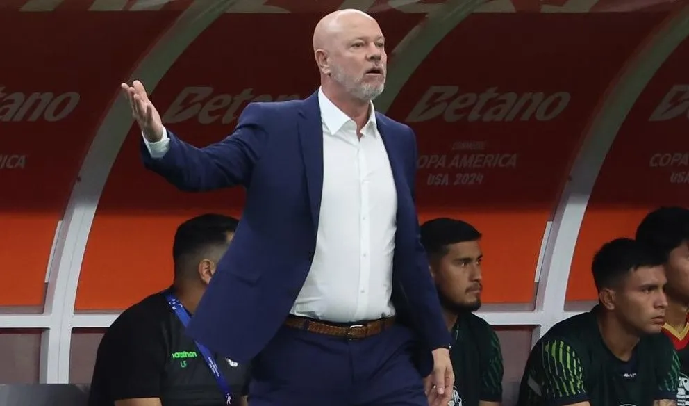 Antonio Zago en el partido de Bolivia contra Estados Unidos en la Copa América. Foto: EFE