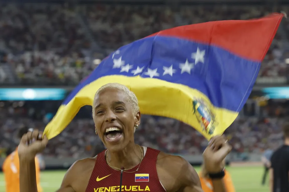 La atleta venezolana Yulimar Rojas, una de las ausentes en París. Foto: EFE