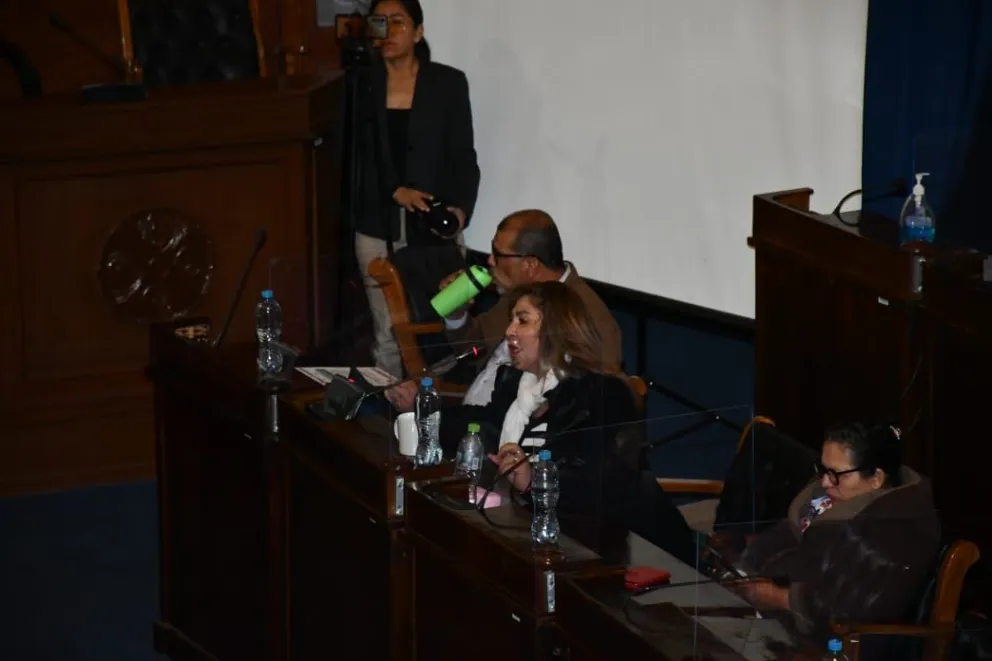 La senadora Patricia Arce durante el proceso de evaluación (imagen referencial). Foto: APG