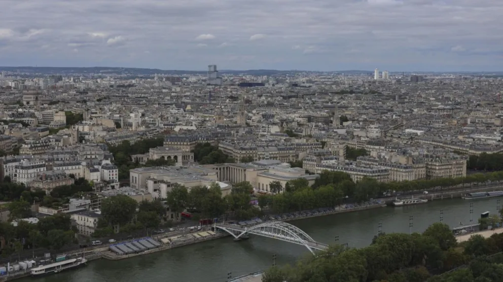 Una vista panorámica de la ciudad de París, sede de los Juegos Olímpicos 2024. Foto: EFE