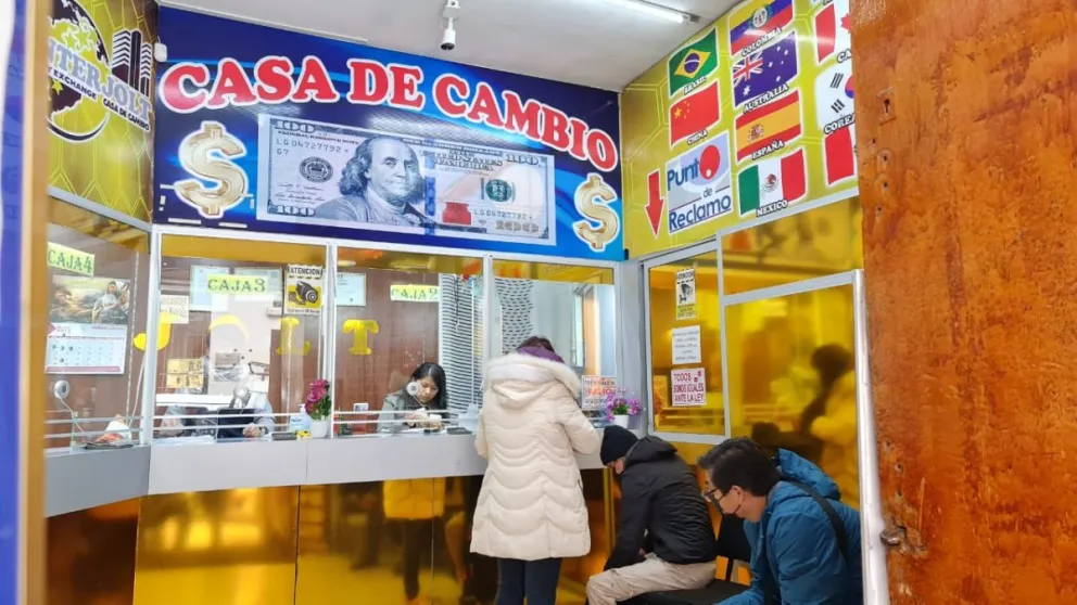 Una de las casas de cambio en la ciudad de La Paz. / Foto: Archivo, ASFI. 