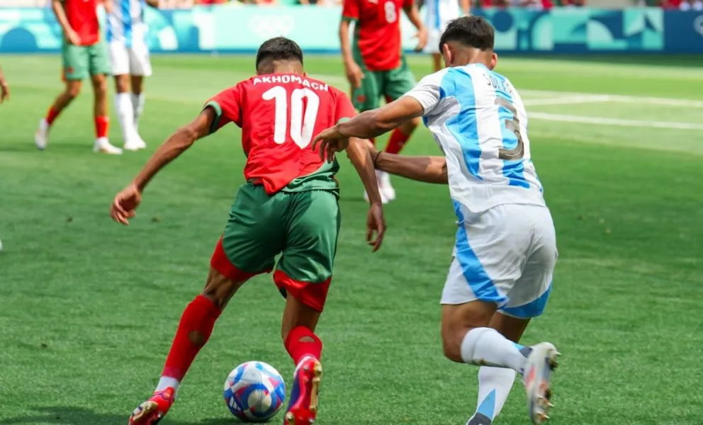 Incidencia del partido entre Argentina y Marruecos. Foto: París 2024.