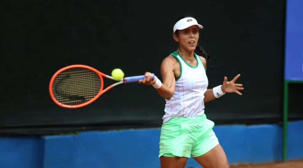 Zeballos durante un partido anterior de este torneo. Foto: Archivo Digitial.