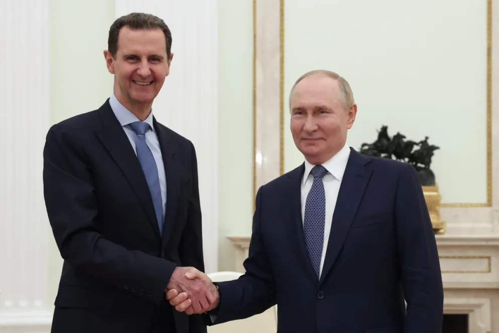 El presidente de Rusia, Vladímir Putin con su homólogo sirio, Bachar al Asad. Foto: EFE