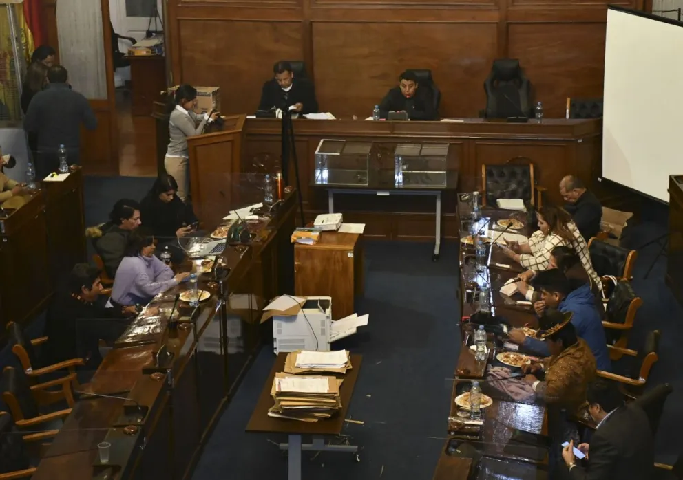 La Comisión Mixta de Constitución en el proceso de evaluación de los postulantes. Foto: APG